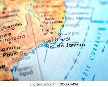 Rio De Janeiro Pin On Map Images Stock Photos Vectors Shutterstock