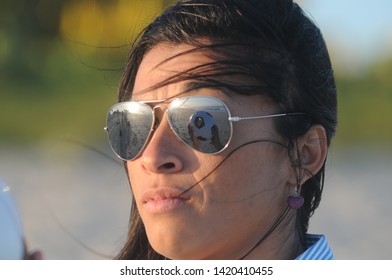 Rio De Janeiro - Brazil, January 10, 2018, Brazilian Soccer Team Player Marta Vieira Da Silva, At The Beach Of Barra Da Tijuca In Rio De Janeiro