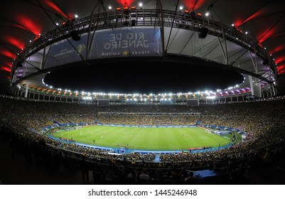 Rio De Janeiro, Brazil, July 7, 2019.
Maracanã Stadium During The Opening Of The 2019 America Cup Final.