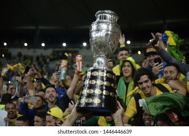 Rio De Janeiro - Brazil July 07, 2019 Final Of The Copa America, Brazil V Peru, At The Stadium Of Maracanã
Player  Of Brazil Thiago Silva ,