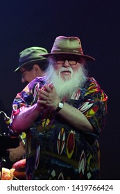 Rio De Janeiro, Brazil, June 8, 2019.
Multi-instrumentalist Hermeto Pascoal, During His Show At The Rio Montreux Jazz Festival At Pier Mauá In The City Of Rio De Janeiro.