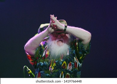 Rio De Janeiro, Brazil, June 8, 2019.
Multi-instrumentalist Hermeto Pascoal, During His Show At The Rio Montreux Jazz Festival At Pier Mauá In The City Of Rio De Janeiro.