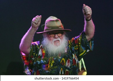 Rio De Janeiro, Brazil, June 8, 2019.
Multi-instrumentalist Hermeto Pascoal, During His Show At The Rio Montreux Jazz Festival At Pier Mauá In The City Of Rio De Janeiro.