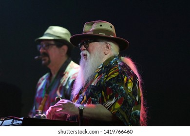 Rio De Janeiro, Brazil, June 8, 2019.
Multi-instrumentalist Hermeto Pascoal, During His Show At The Rio Montreux Jazz Festival At Pier Mauá In The City Of Rio De Janeiro.