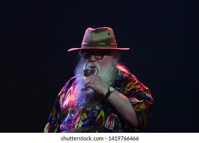 Rio De Janeiro, Brazil, June 8, 2019.
Multi-instrumentalist Hermeto Pascoal, During His Show At The Rio Montreux Jazz Festival At Pier Mauá In The City Of Rio De Janeiro.