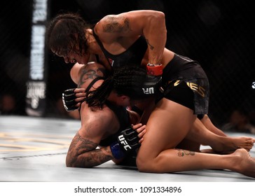 Rio De Janeiro - Brazil May 12, 2018. Ultimate FightingChampionship - UFC 224 - Amanda Nunes In Action At Jeunesse Arena In Rio De Janeiro
