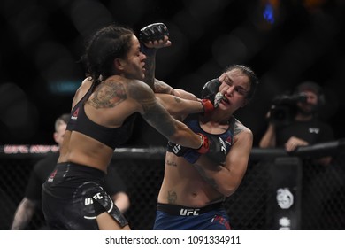 Rio De Janeiro - Brazil May 12, 2018. Ultimate FightingChampionship - UFC 224 - Amanda Nunes In Action At Jeunesse Arena In Rio De Janeiro
