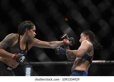 Rio De Janeiro - Brazil May 12, 2018. Ultimate FightingChampionship - UFC 224 - Amanda Nunes In Action At Jeunesse Arena In Rio De Janeiro
