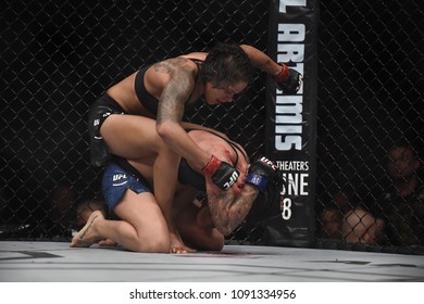 Rio De Janeiro - Brazil May 12, 2018. Ultimate FightingChampionship - UFC 224 - Amanda Nunes In Action At Jeunesse Arena In Rio De Janeiro
