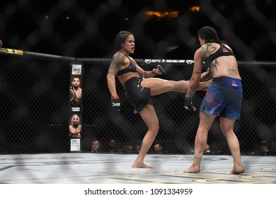 Rio De Janeiro - Brazil May 12, 2018. Ultimate FightingChampionship - UFC 224 - Amanda Nunes In Action At Jeunesse Arena In Rio De Janeiro
