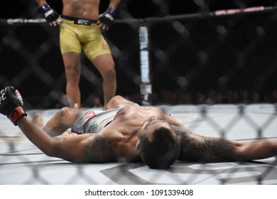 Rio De Janeiro - Brazil May 12, 2018. Ultimate FightingChampionship - UFC 224 - Vitor Belfort And Lyoto Machida In Action At Jeunesse Arena, Rio De Janeiro
