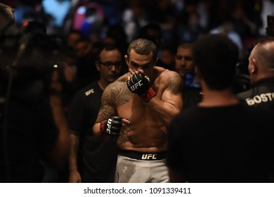 Rio De Janeiro - Brazil May 12, 2018. Ultimate FightingChampionship - UFC 224 - Vitor Belfort And Lyoto Machida In Action At Jeunesse Arena, Rio De Janeiro
