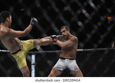 Rio De Janeiro - Brazil May 12, 2018. Ultimate FightingChampionship - UFC 224 - Vitor Belfort And Lyoto Machida In Action At Jeunesse Arena, Rio De Janeiro
