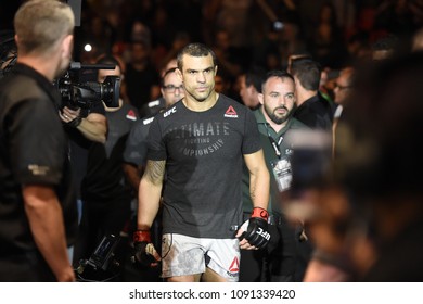 Rio De Janeiro - Brazil May 12, 2018. Ultimate FightingChampionship - UFC 224 - Vitor Belfort And Lyoto Machida In Action At Jeunesse Arena, Rio De Janeiro
