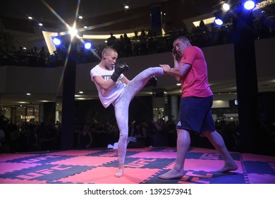 Rio De Janeiro -Brazil, May 8, 2019, UFC Fight Training,Rose Namajunas TRAINING ATHLETE