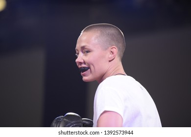 Rio De Janeiro -Brazil, May 8, 2019, UFC Fight Training,Rose Namajunas TRAINING ATHLETE