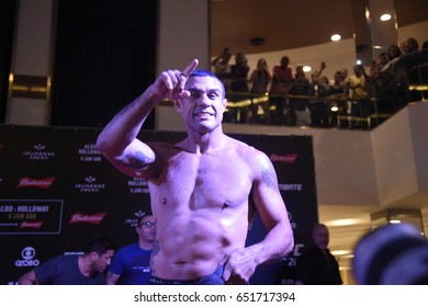 Rio De Janeiro- Brazil May 31, 2017, Athletes Training For The UFC 212 Fight In Rio De Janeiro. Fighter Vitor Belfort