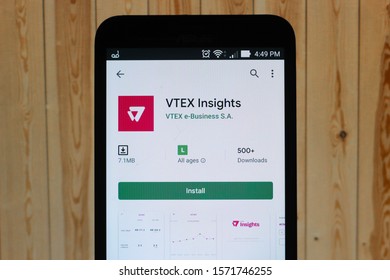 RIO DE JANEIRO, BRAZIL - NOVEMBER 26, 2019: Unified Commerce Platform For Unified Businesses. VTEX Accelerates Commerce Transformation Of Global Corporations With A Platform. 