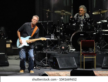 Rio de Janeiro, Brazil, October 10, 2011.
Singer and guitarist Erik Clapton during a show at the HSBC arena in the city of Rio de Janeiro.