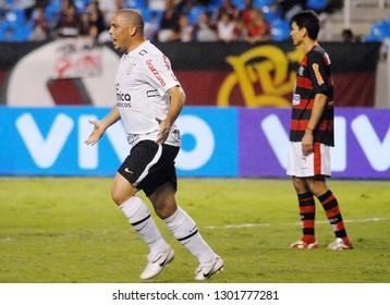 Rio De Janeiro, Brazil, October 27, 2010
Football Player Ronaldo During The Flamengo Vs. Corinthians Match For The Brazilian Championship At Engenhão Stadium.