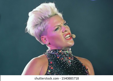 Rio de Janeiro, Brazil, October 6, 2019.
P!nk singer during her show at Rock in Rio 2019 in the city of Rio de Janeiro.