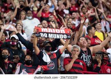 Rio De Janeiro, Rio De Janeiro, Brazil October 30, 2021: Flamengo X Atlético-MG At Maracanã Stadium.