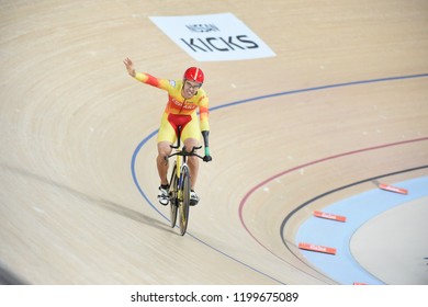 Rio De Janeiro -Brazil, September 12, 2016- Paralympic  Track Cycling At The 2016 Paralympic Games  In Rio De Janeiro 