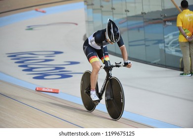 Rio De Janeiro -Brazil, September 12, 2016- Paralympic  Track Cycling At The 2016 Paralympic Games  In Rio De Janeiro 