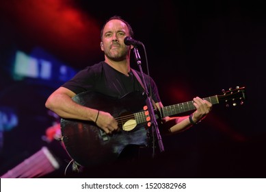 RIO DE JANEIRO, BRAZIL, SEPTEMBER, 29, 2019:Dave Matthews Band is an American band formed in Charlottesville, Virginia in 1991 singing in rock in rio 2019