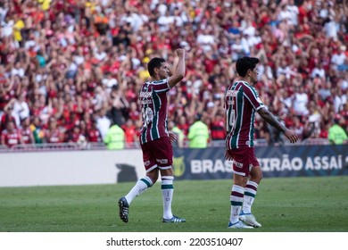 Rio De Janeiro, Rio De Janeiro, Brazil - September 18, 2022. Flamengo X Fluminense For The Brazilian Championship At The Maracanã Stadium.