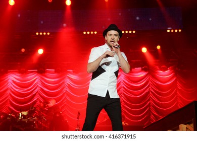 RIO DE JANEIRO, BRAZIL - SEPTEMBER 15: Singer Justin Timberlake performs during the Rock in Rio Festival in Rio de Janeiro