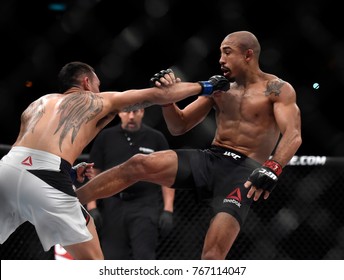 Rio De Janeiro - Brazil, UFC 212 Fight Between Featherweight: Max Holloway Vs. Jose Aldo In Rio De Janeiro On June 4, 2017. 