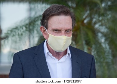 RIO DE JANEIRO (BRAZIL),11/05/2020-Mayor Of Rio De Janeiro Marcelo Crivella At A Press Conference Talks About Restrictive Measures On The Covid-19 Panel