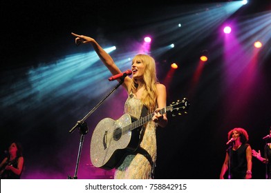 Rio De Janeiro, December 8, 2009. Singer Taylor Swift During Her Show At The HSBC Arena In Rio De Janeiro, Brazil