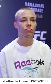 Rio De Janeiro, May 09, 2019, Brazil: Portrait Of Fighter Rose Namajunas During UFC Press Conference, Rio De Janeiro.