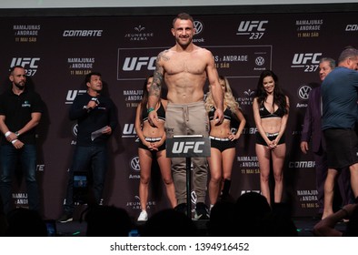 RIO DE JANEIRO, MAY 10, 2019: Fighter Aexander Volkanovisk during weighing at UFC 237 (Ultimate Fighter Championship), Rio de Janeiro