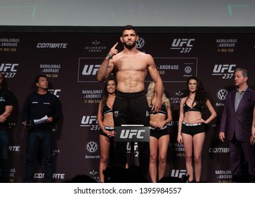 RIO DE JANEIRO, MAY 10, 2019: Fighter during weighing at UFC 237 (Ultimate Fighter Championship), Rio de Janeiro
