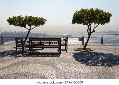 Rio De Janeiro, RDJ/Brazil-9/6/2014: View Of Botafogo, Corcovado And The Gulf