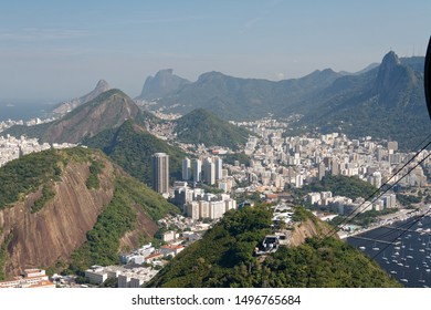 Rio De Janeiro, RDJ/Brazil-9/6/2014: View Of Botafogo, Corcovado And The Gulf