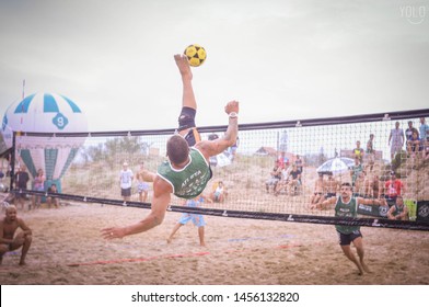 Rio De Janeiro/Brazil - 07/06/2019  Men Play Footvolley