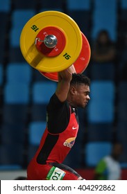 Rio de Janeiro-Brazil, April 10, 2016 preparation test for Olympic Games 2016- Weight Lifting