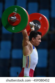 Rio De Janeiro-Brazil, April 10, 2016 Preparation Test For Olympic Games 2016- Weight Lifting