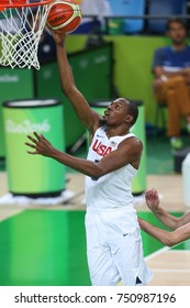 Rio De Janeiro,Brazil - August 14,2016: Olympic Champion Kevin Durant Of Team USA In Action At  The Rio 2016 Olympic Games
