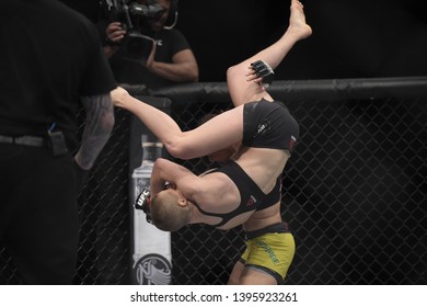 Rio De Janeiro-Brazil, May 11, 2019. UFC 237
In Rio De Janeiro, Fight Between The Athletes Jéssica Andrade And Rose Namajunas