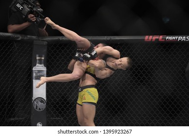 Rio De Janeiro-Brazil, May 11, 2019. UFC 237
In Rio De Janeiro, Fight Between The Athletes Jéssica Andrade And Rose Namajunas