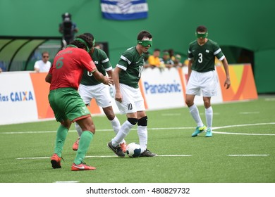 Rio De Janeiro-Brazil, September 08, 2016 Paralympics Games 2016, Football Brazil And Morocco