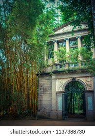 Rio De Janeiro/RJ/Brazil - 10-17-2009: Gate Of The Royal Academy Of Fine Arts Of The Federal University Of Rio