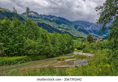 The Rio di Anterselva descends from the lake of the same name along the entire valley and ends its course as a tributary of the Rienza river in Val Pusteria. HDR image - Shutterstock ID 2067392642