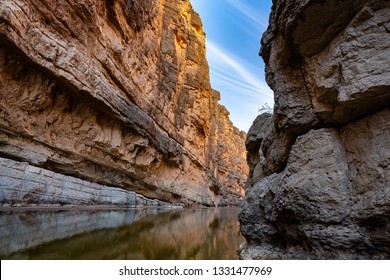 The Rio Grande cuts through Santa Elena Canyon in Big Bend National Park, Texas