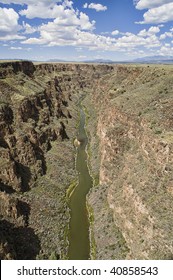 Rio Grande Gorge Near Taos New Mexico, USA.